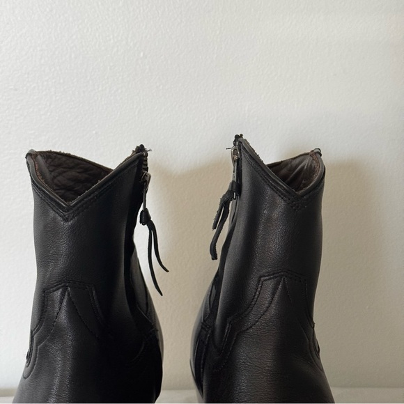 Tecovas "The Daisy" Black Ankle Cowgirl Calfskin Boots-Size 9 - Picture 7 of 16